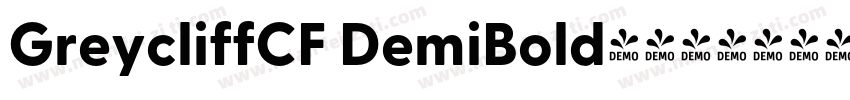 GreycliffCF DemiBold字体下载字体转换